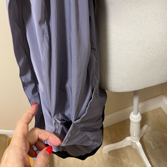 NWT Free people Movement Purple Black quilted sherpa jacket size L retail $298 - Picture 7 of 10